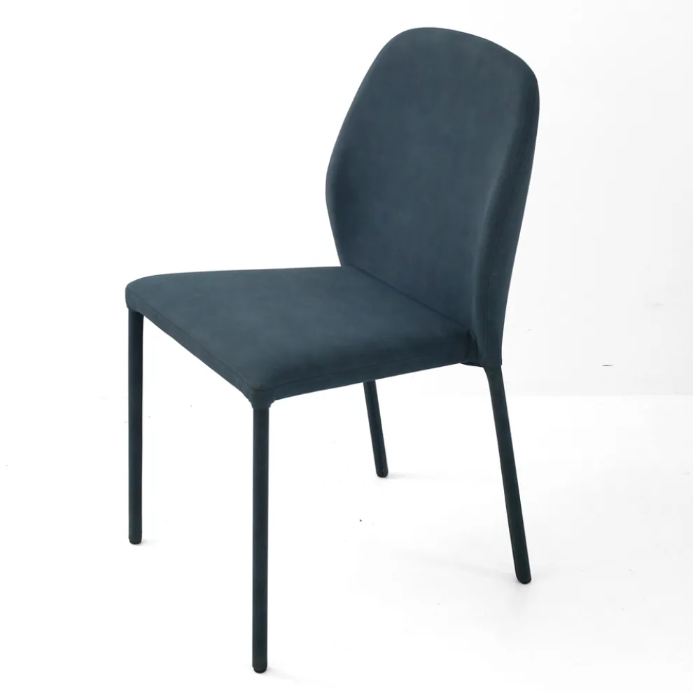 Esszimmerstuhl komplett gepolstert mit Kunstleder Made in Italy - Eloi