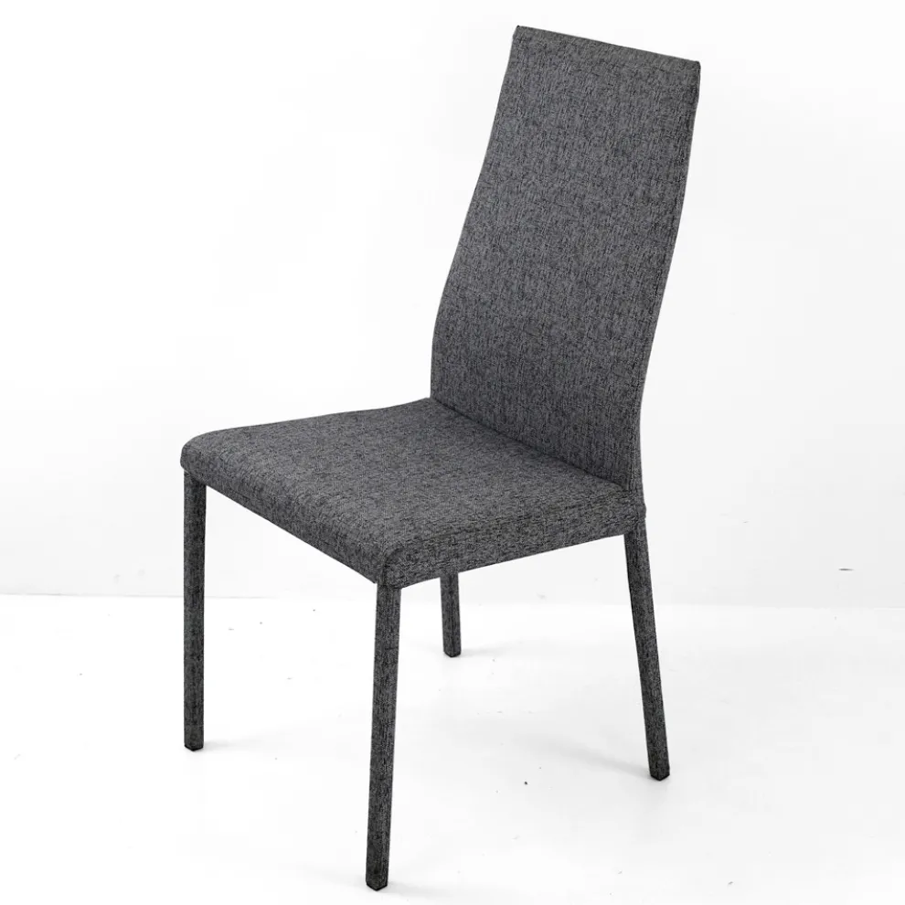 Esszimmerstuhl komplett mit Stoff bezogen Made in Italy - Roslin