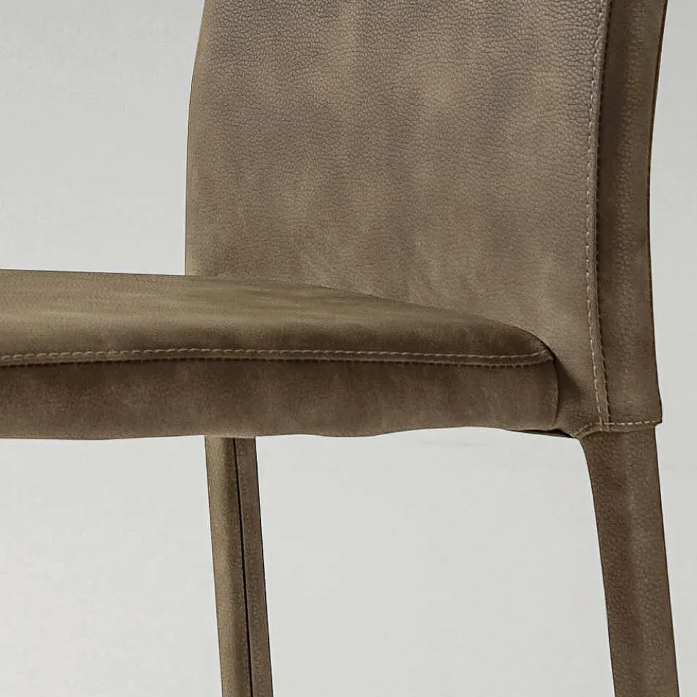 Esszimmerstuhl mit Ecoleather bezogen in Italien, 2 Stück - belgisch