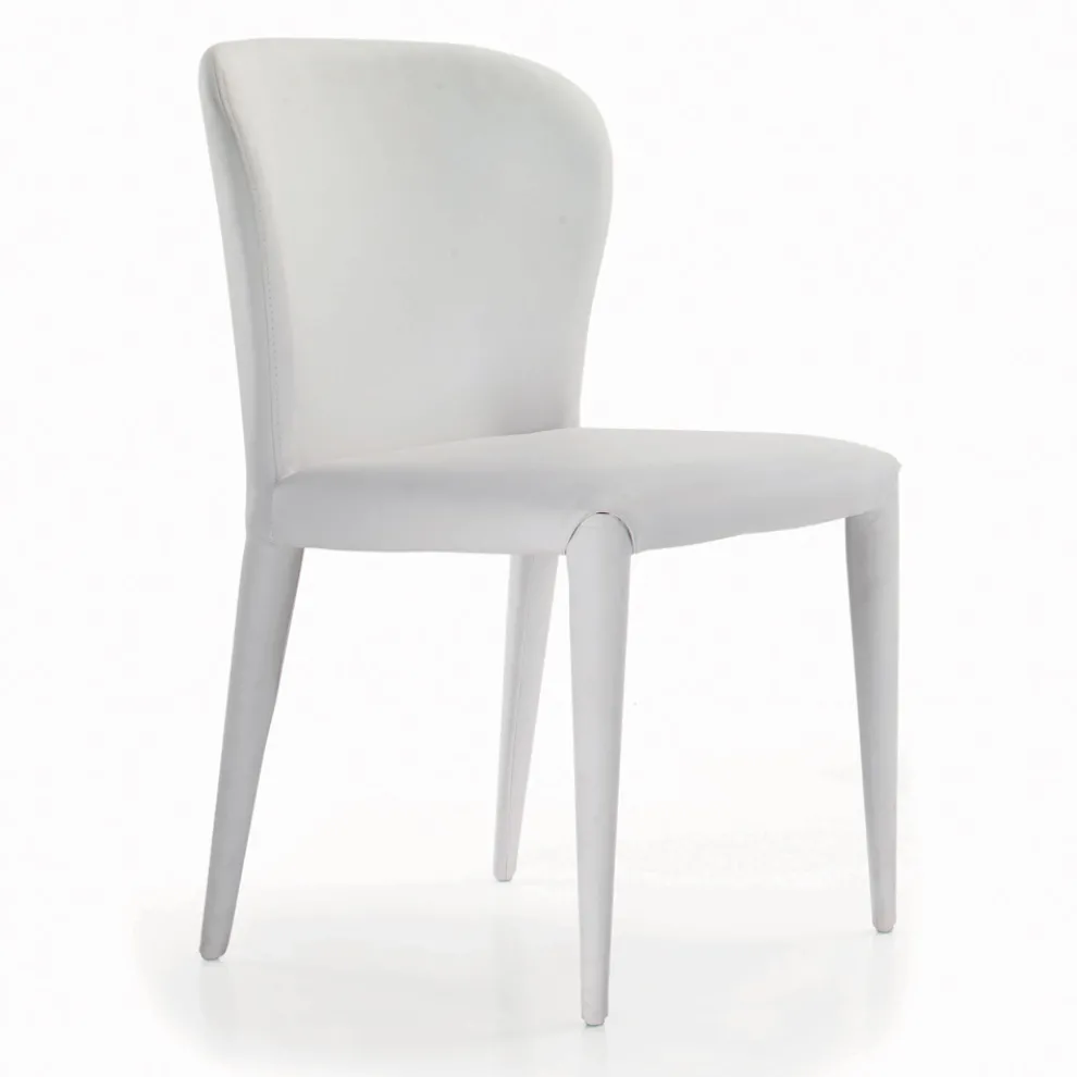 Esszimmerstuhl mit Sitz und gepolsterten Beinen, hergestellt in Italien – Verona