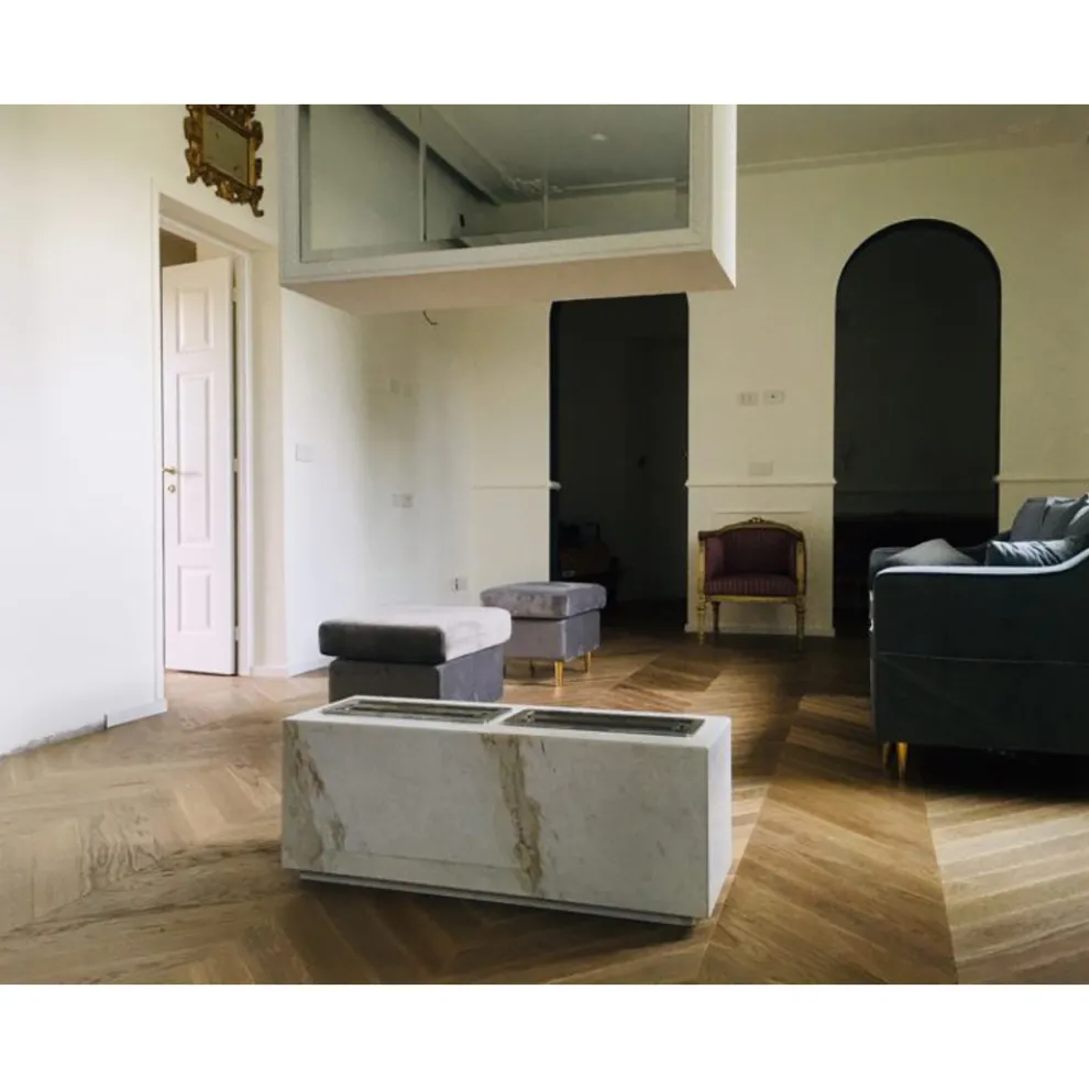 Ethanol rechteckige Brennkammer 2 Lt  feuerfester Werkstoff online  Angebot