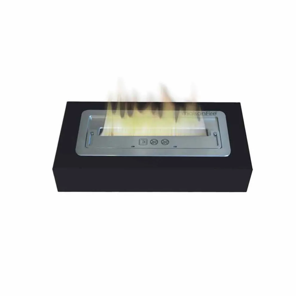 Ethanol Tischkamin mit Safetybox und Brenner Bronte Design