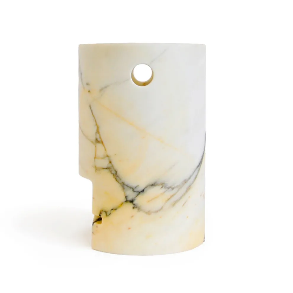 Gesichtsförmige Vase aus Satinmarmor Made in Italy - Asahi