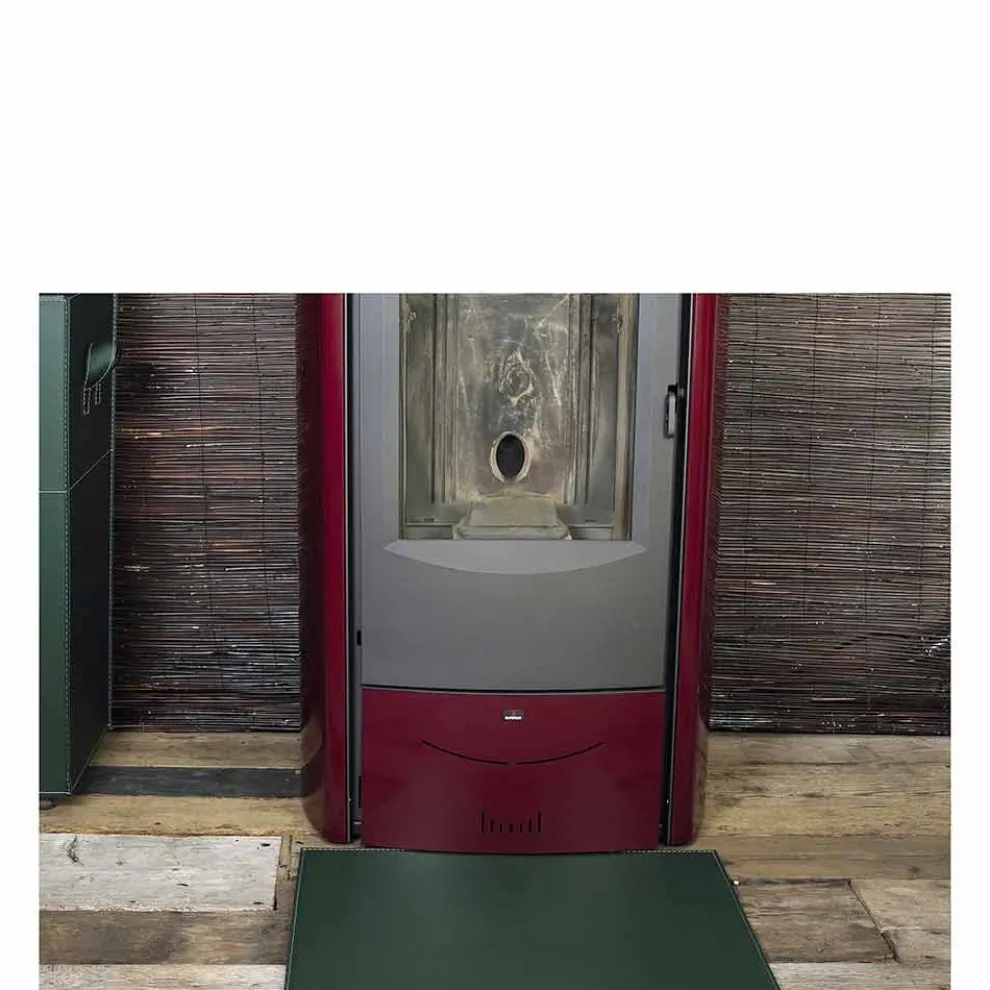 Modernes Design Ledermatte für Kamin / Herd Virgilio Made in Italy