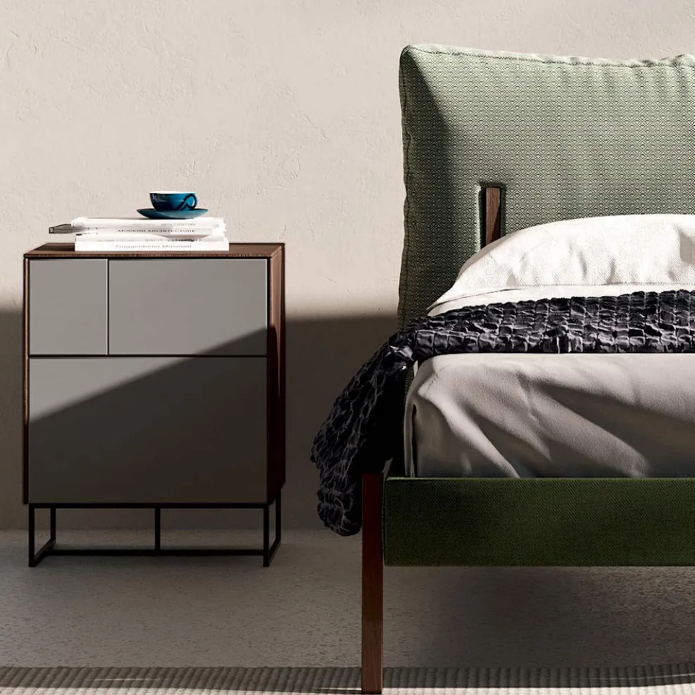 Komplettes Schlafzimmer mit 4 modernen Elementen Made in Italy - Shaila