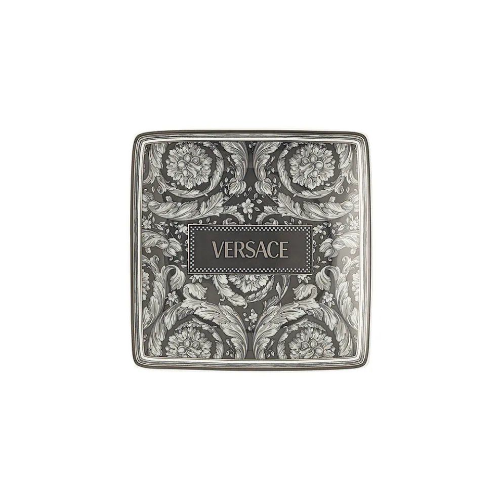 Rosenthal Versace 6 flache quadratische Schalen mit Versace-Logo - Barock