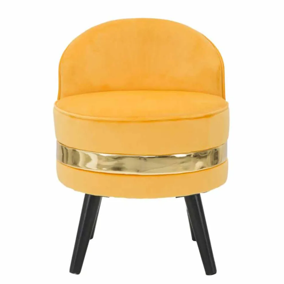 Farbiger Mini-Sessel mit modernem Design aus Holz und Stoff - Koah