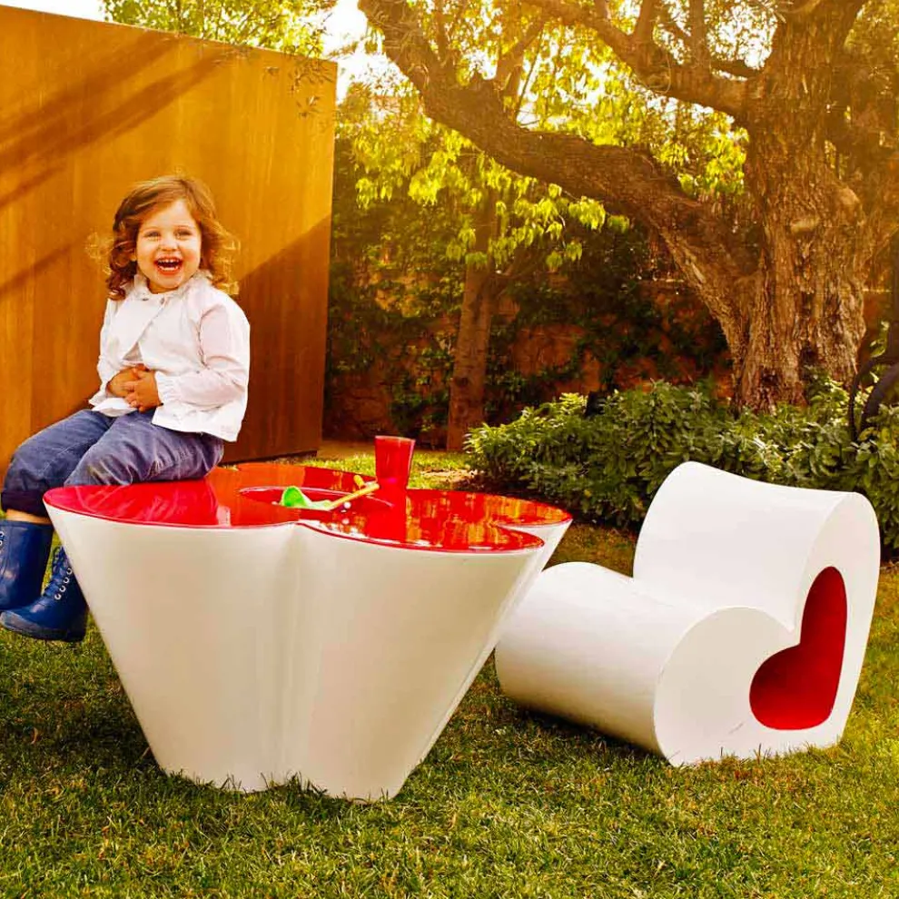 Vondom Agatha Outdoor Couchtisch aus Polyethylen, modernes Design
