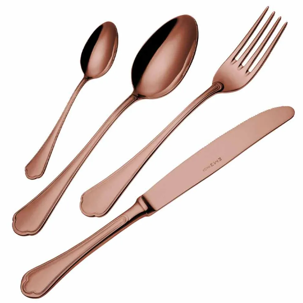 Komplettes Set Luxus Design Edelstahl Besteck 24 Stück - Boss