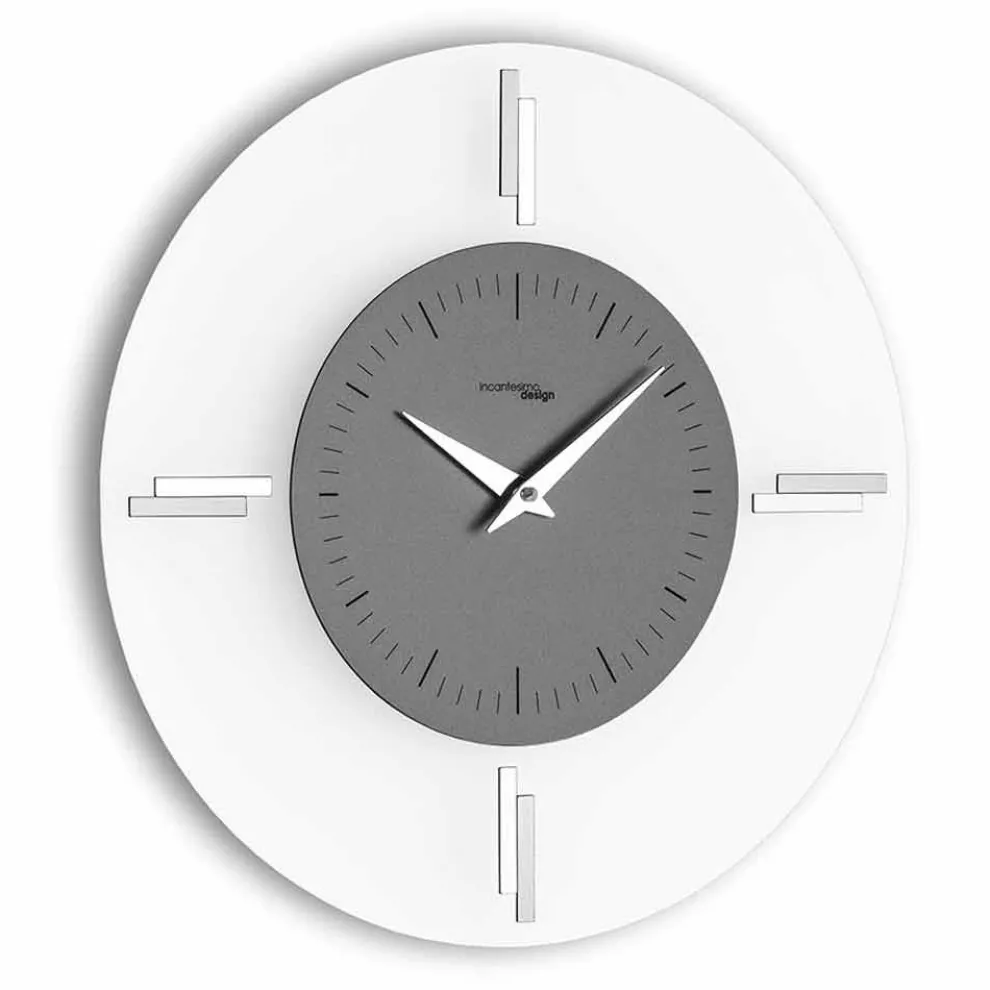 Runde Wanduhr aus Aluminium Made in Italy Modernes Design - Syrien