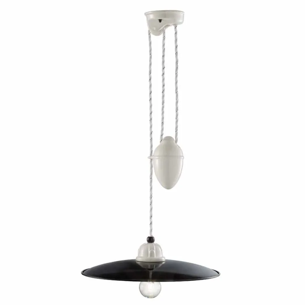 Flaschenzug Lampe aus Keramik Melissa Ferroluce