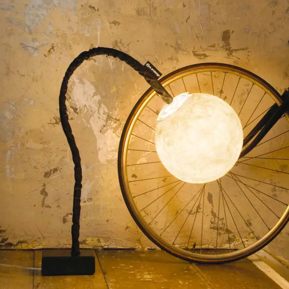 Flexible Stehlampe In-es.artdesign Micro Luna Nebel