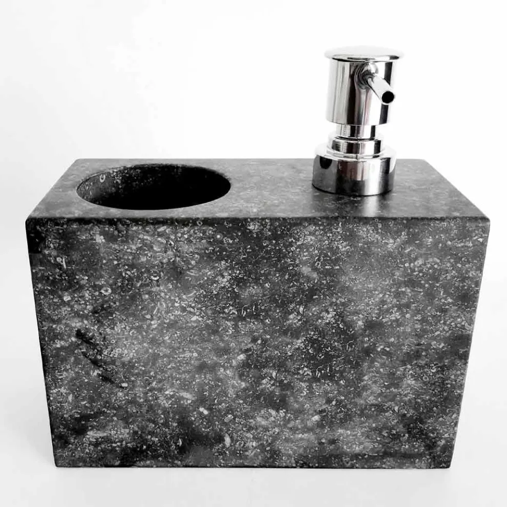 Flüssigseifenspender mit Marmorglas Made in Italy - Clik