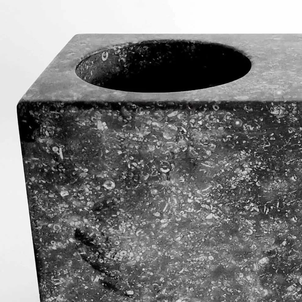 Flüssigseifenspender mit Marmorglas Made in Italy - Clik