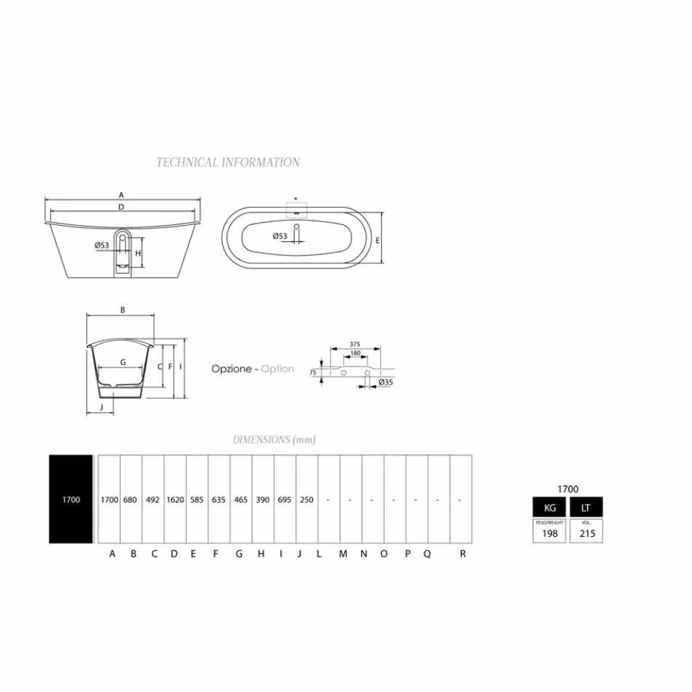 Freestanding Badewanne mit Stahlbezug in modernem Design Sharon