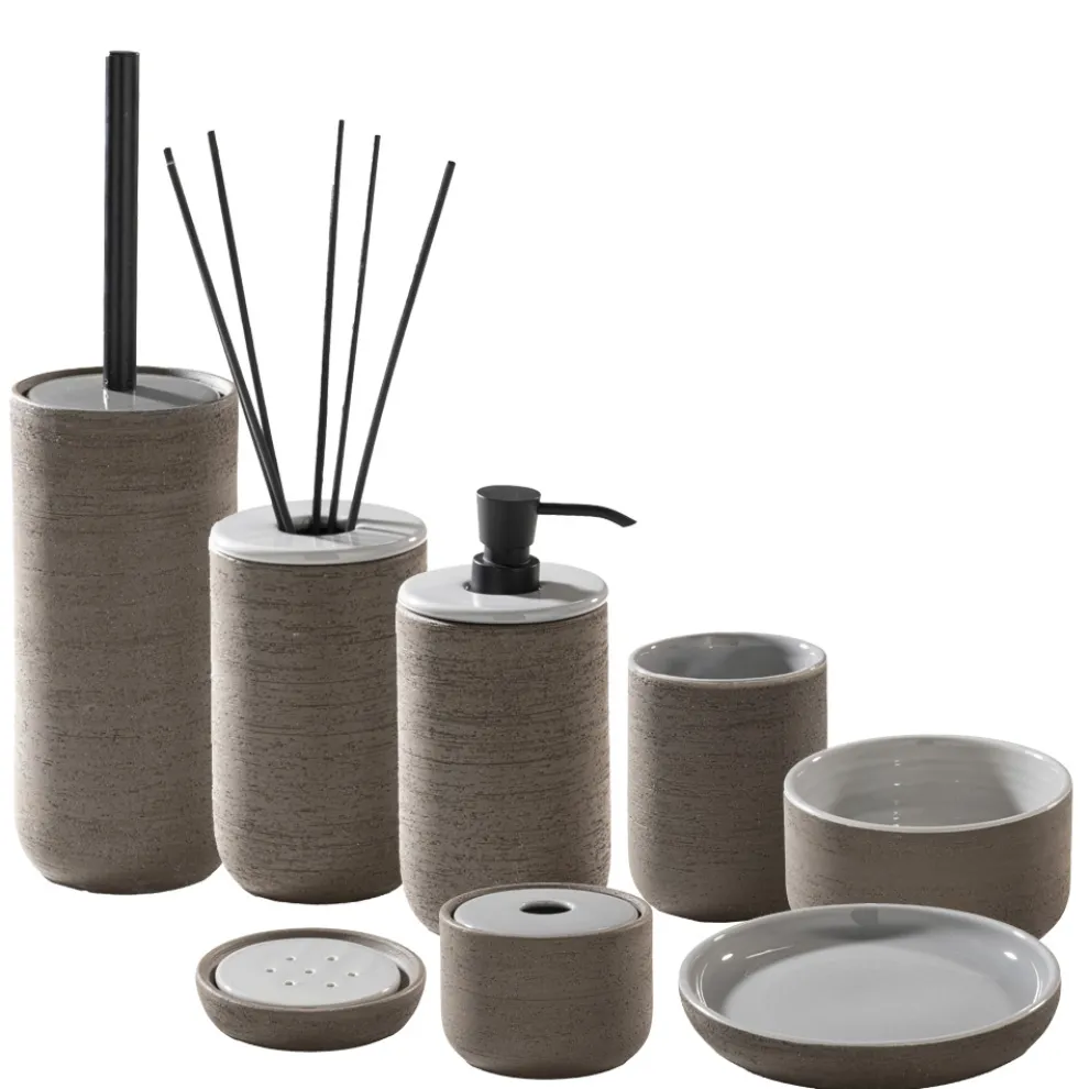 Freistehende Badaccessoires aus Ton Made in Italy - Antonella
