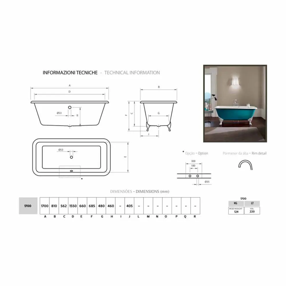 Freistehende Badewanne in modernem Design Wanda