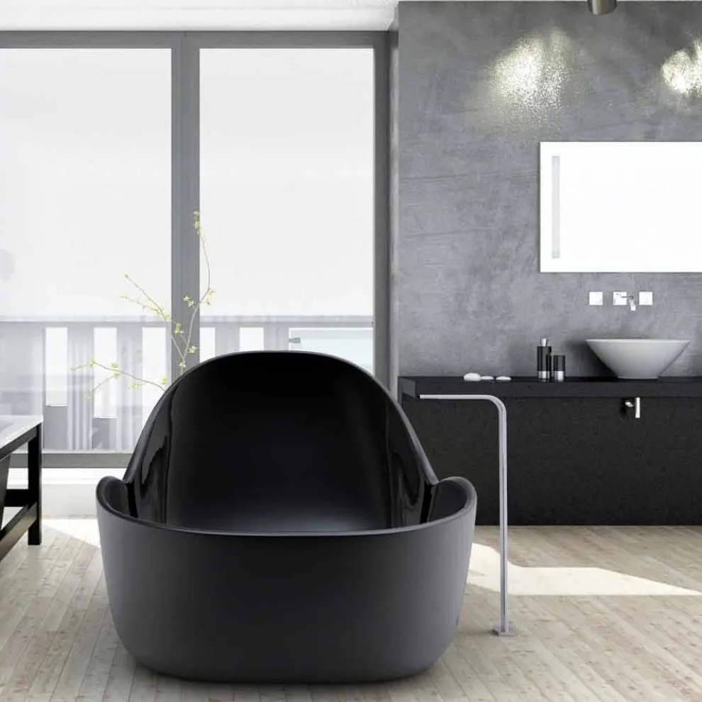 Freistehende Badewanne in modernem Design Wave