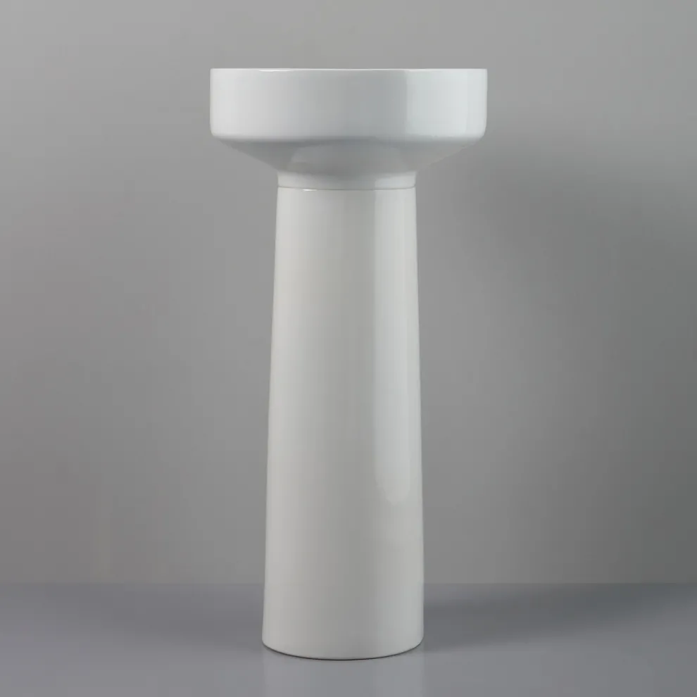 Freistehendes Waschbecken aus farbiger Keramik Made in Italy - Gabriel