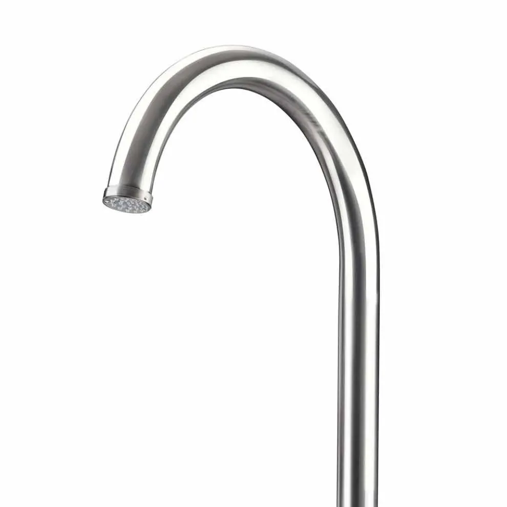 Edelstahl-Garten-Duschsäule mit Handbrause Made in Italy - Marlen