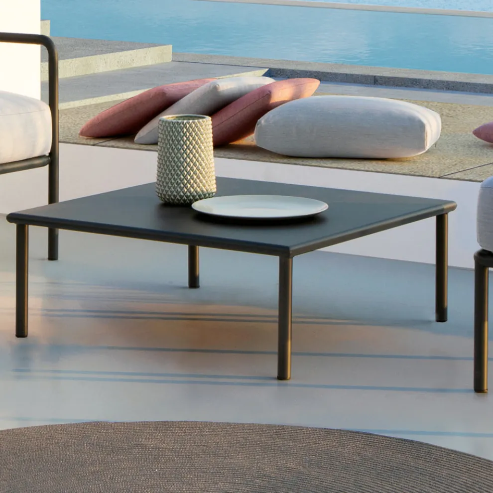 Garten-Couchtisch aus verzinktem Stahl Made in Italy - Arwen