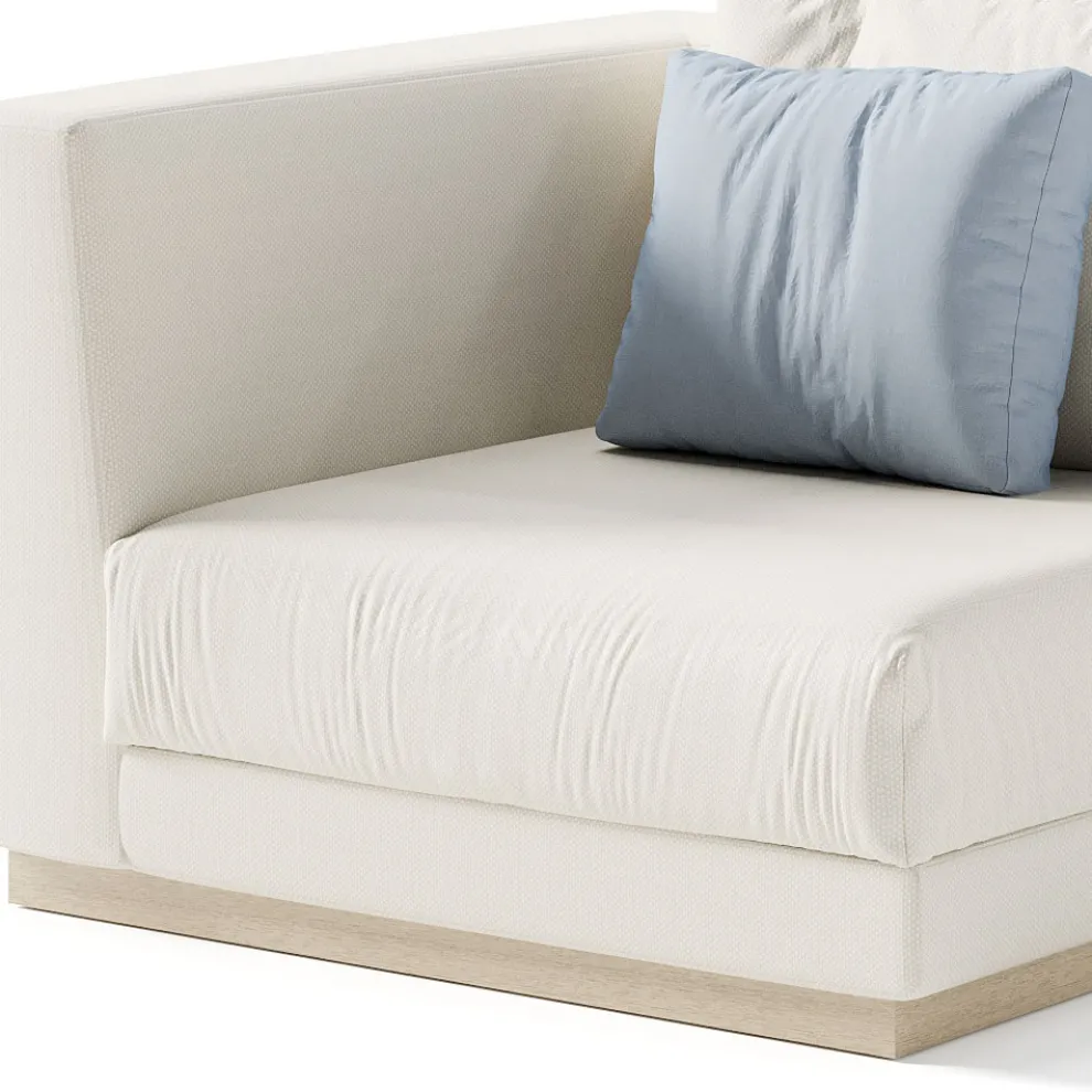 Gartensessel mit rechter Eckstruktur Made in Italy - Rubik