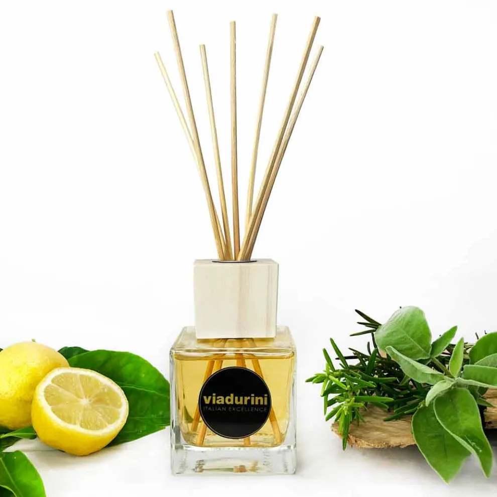 Raumduft Diffuser Bergamotte Duft 200 ml mit Stäbchen - Ladolcesicilia