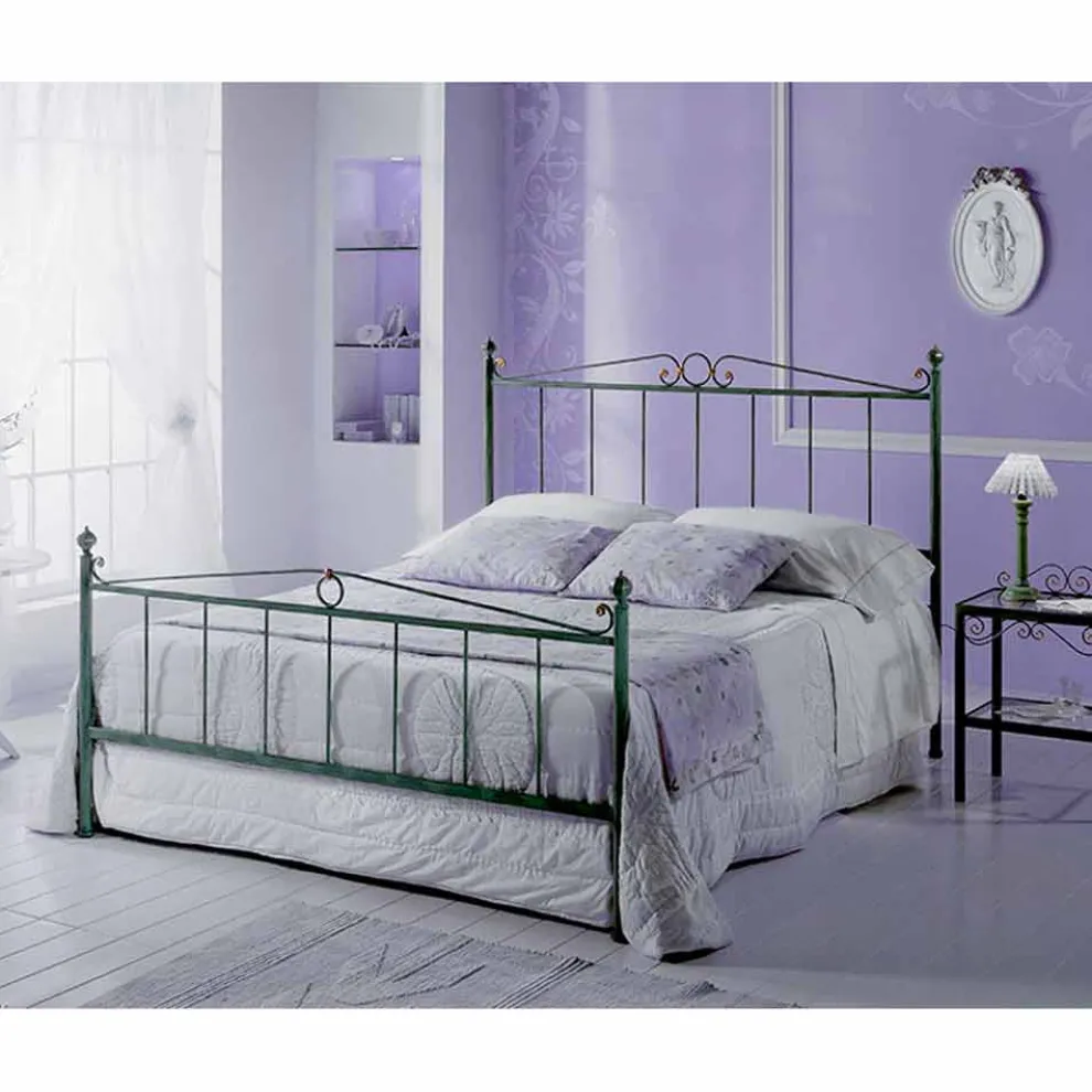 Fauno Doppelbett aus Schmiedeeisen in Design