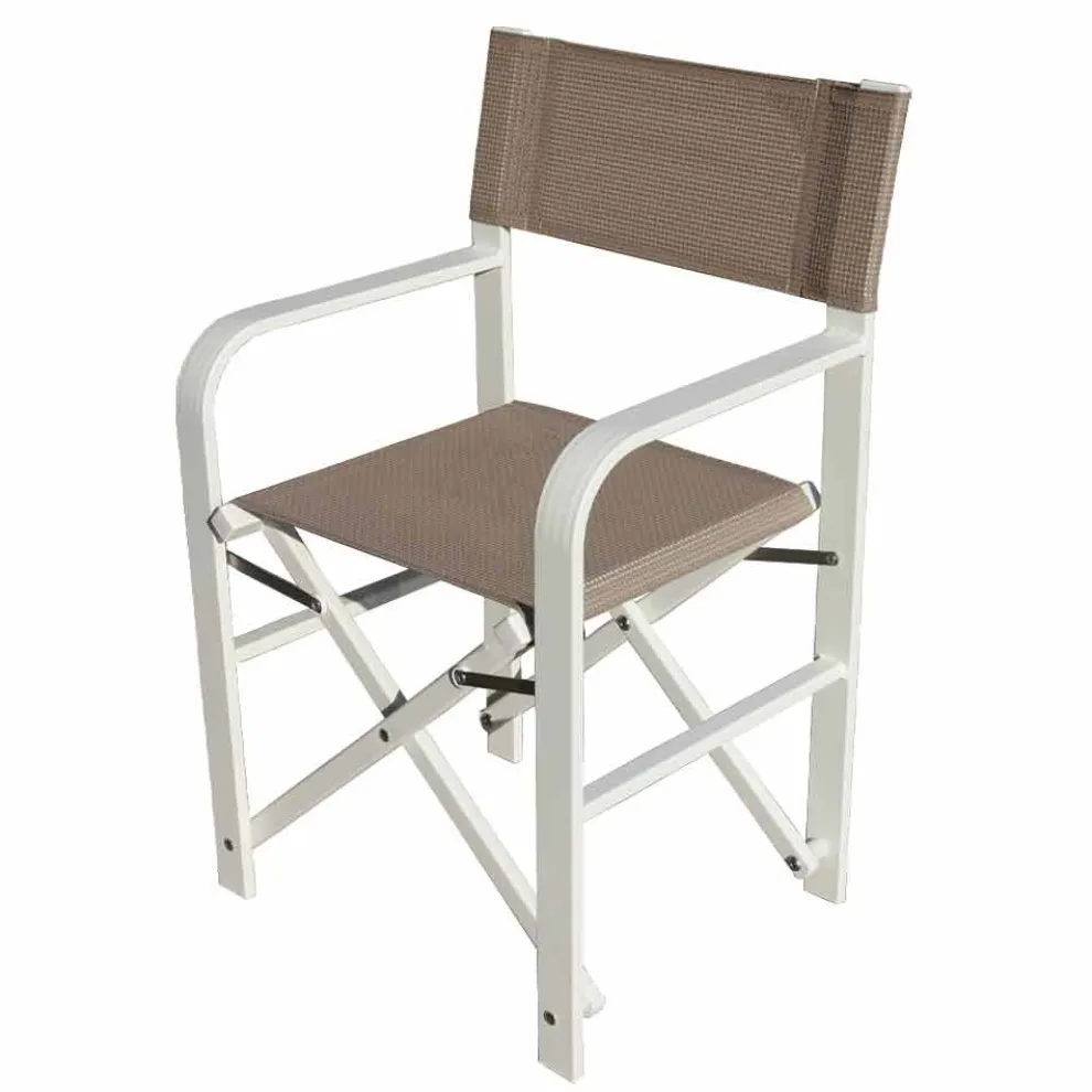 Faltbare Leinwand Regiestuhl, Made in Italy, 2 Stück - Susy