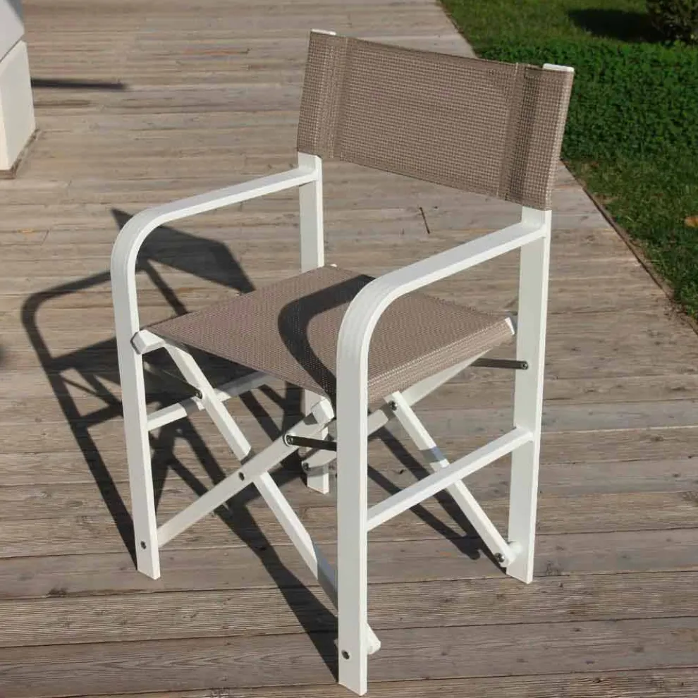 Faltbare Leinwand Regiestuhl, Made in Italy, 2 Stück - Susy