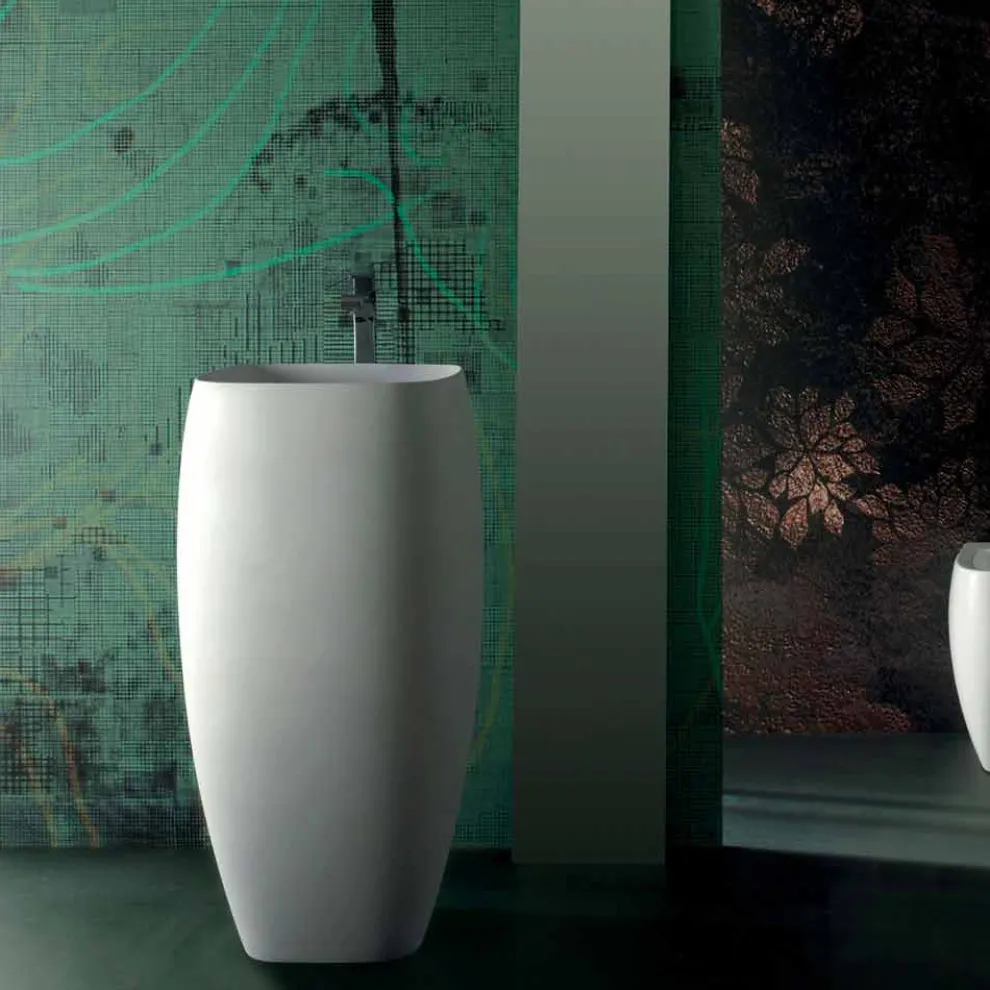 Gaiola freistehendes Waschbecken aus modernem Design, hergestellt in Italien