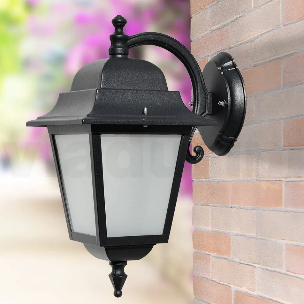 Gartenapplikation aus sandgestrahltem Glas und Aluminium Made in Italy - Scintilla