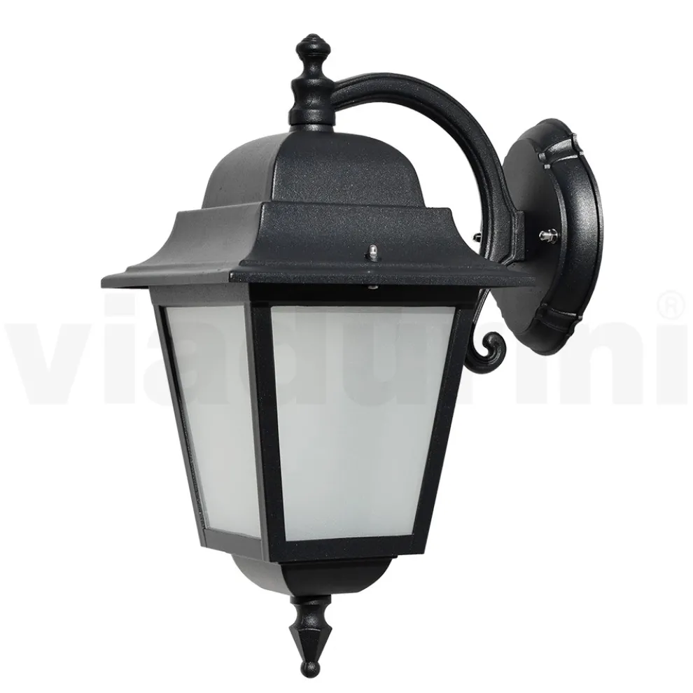 Gartenapplikation aus sandgestrahltem Glas und Aluminium Made in Italy - Scintilla