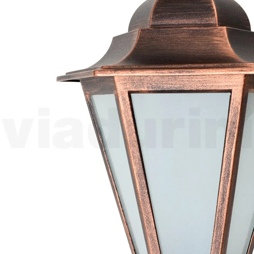 Garten-Deckenleuchte aus Glas und 5 Aluminiumoberflächen - Pinako