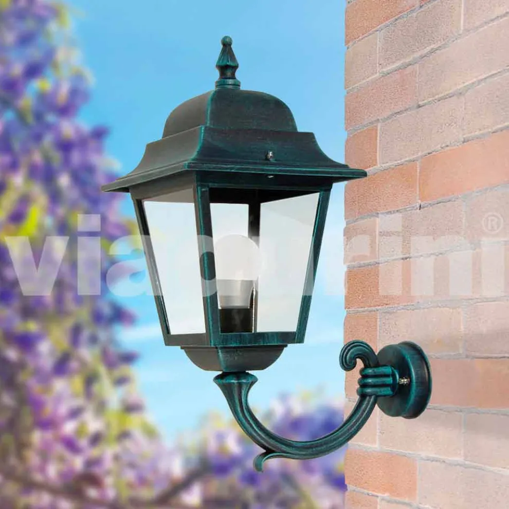 Gartenlaterne aus Aluminium, hergestellt in Italien, Aquilina