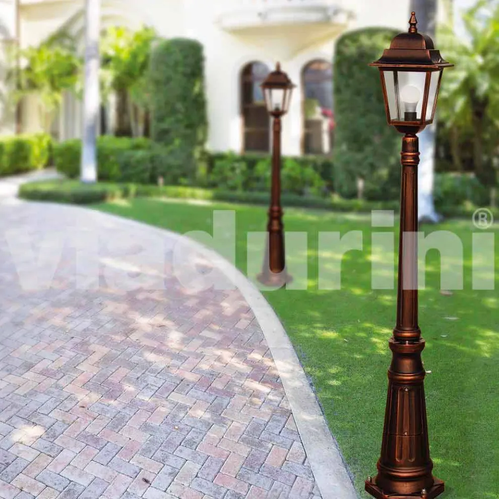 Gartenlaternen aus Aluminiumdruckguss, hergestellt in Italien, Aquilina