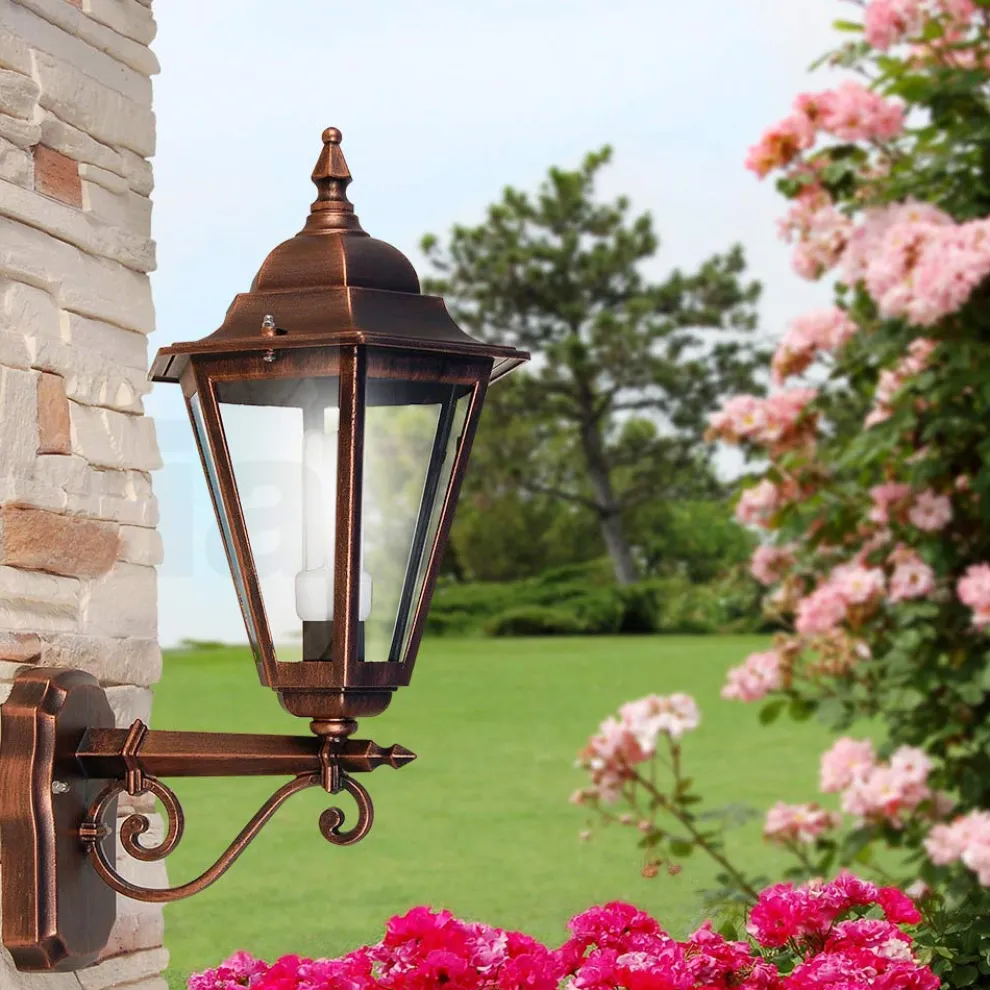 Gartenwandlaterne aus Aluminiumdruckguss Made in Italy - Pinako