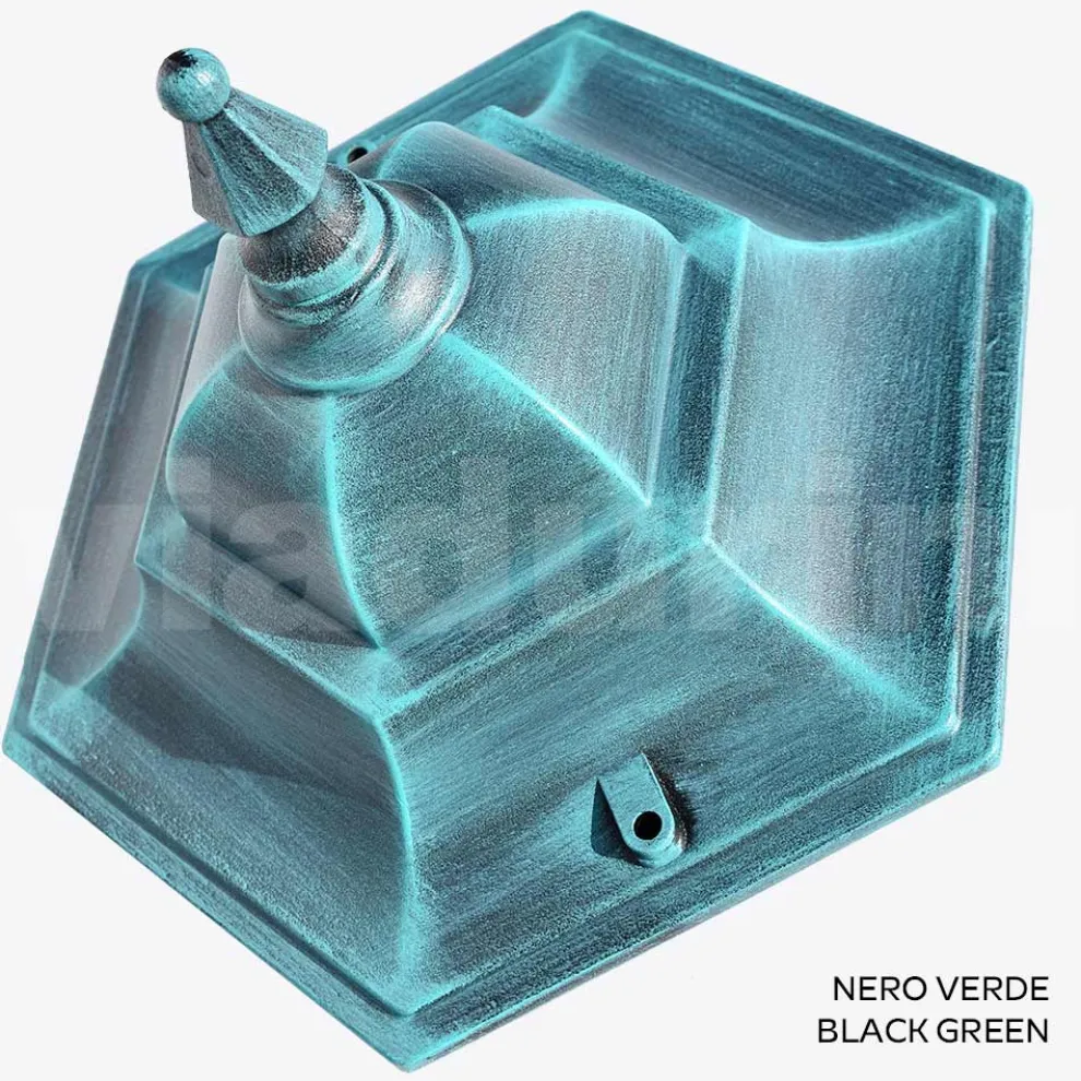 Gartenwandlaterne aus Aluminiumdruckguss Made in Italy - Pinako