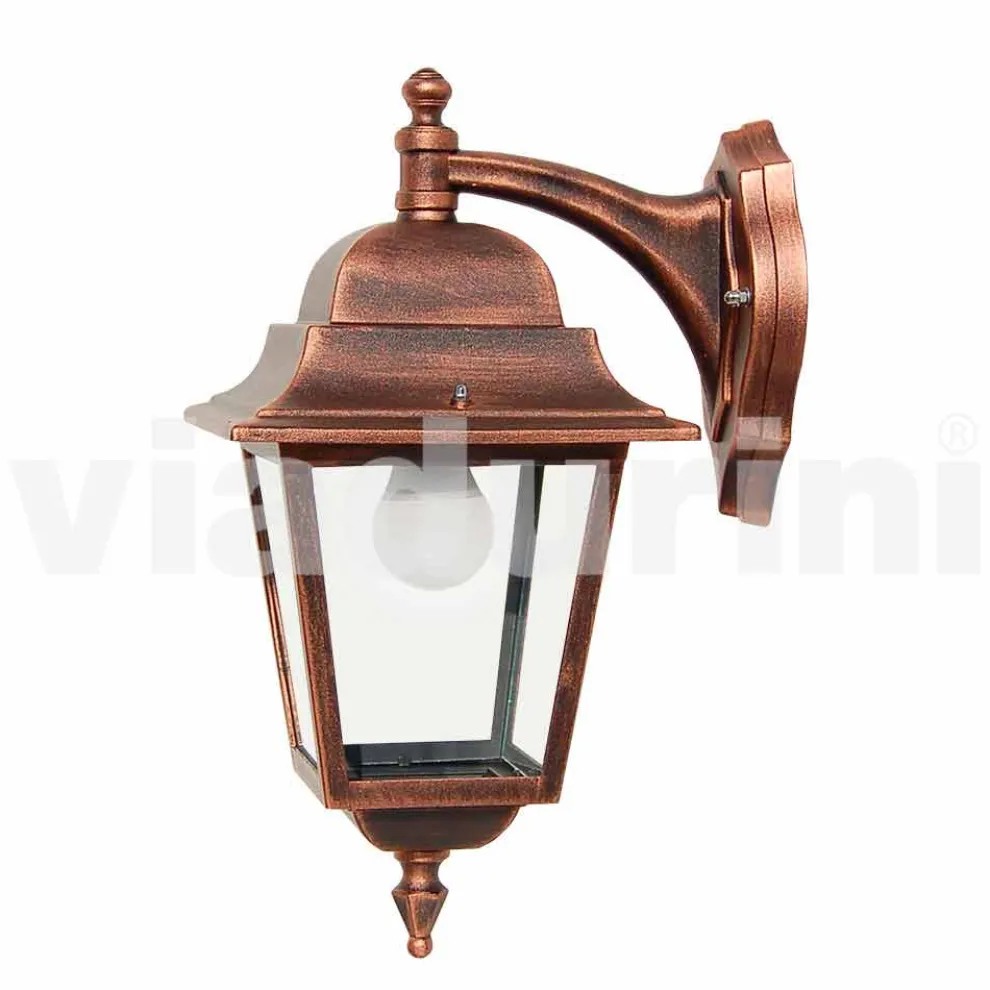 Gartenwandleuchte aus Aluminium, hergestellt in Italien, Aquilina