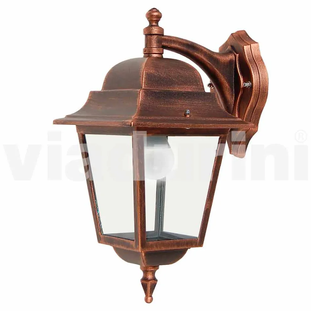 Gartenwandleuchte aus Aluminium, hergestellt in Italien, Aquilina