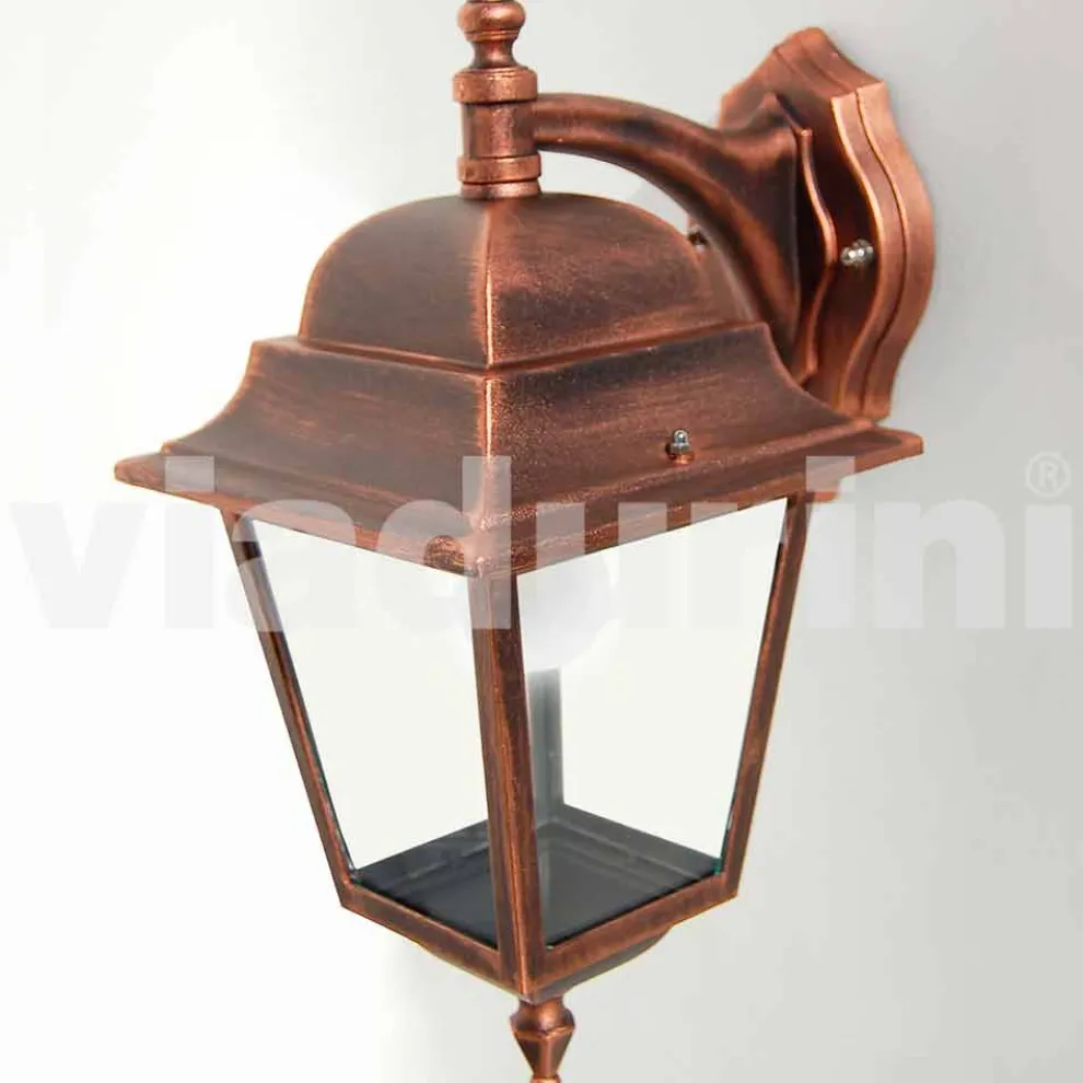 Gartenwandleuchte aus Aluminium, hergestellt in Italien, Aquilina