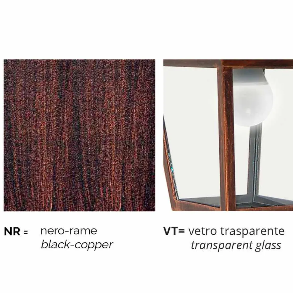 Gartenwandleuchte aus Aluminium, hergestellt in Italien, Aquilina