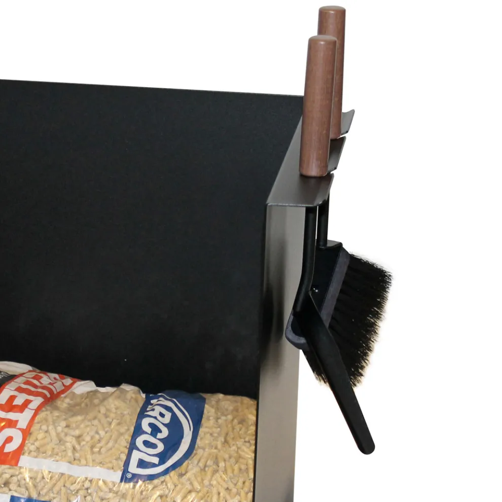 Pelletbeutel-Halterwagen aus Metall mit Rädern, hergestellt in Italien – Pinguino