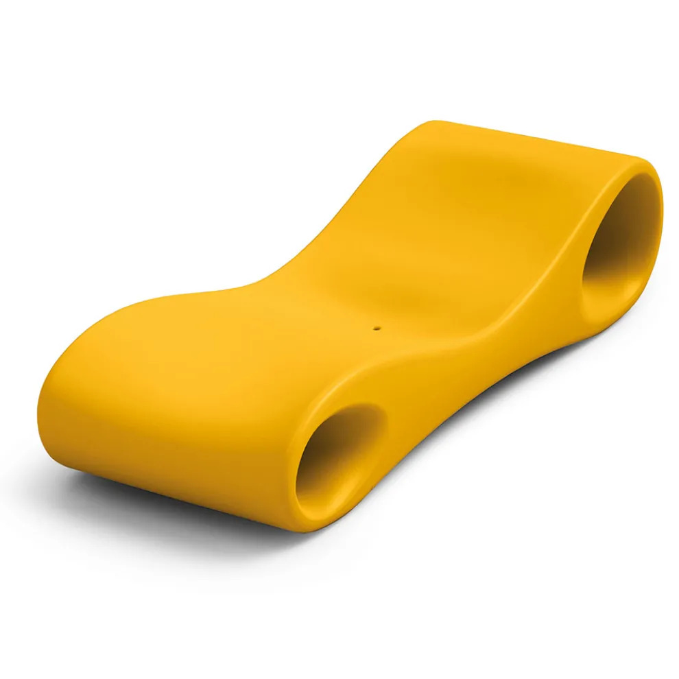 Gartenliege aus farbigem Polyethylen Made in Italy - Flores