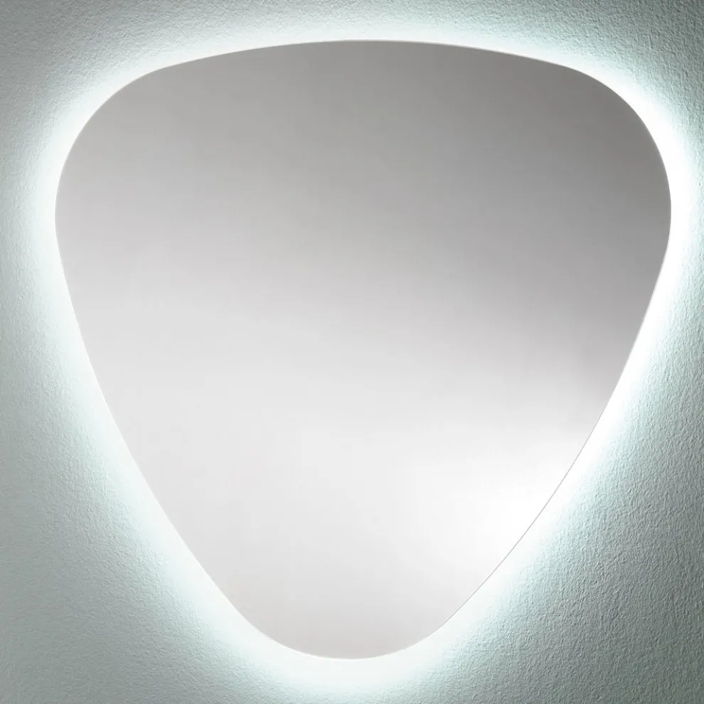 Geformter Wandspiegel für Badezimmer mit hochwertiger LED-Hintergrundbeleuchtung - Trigolo
