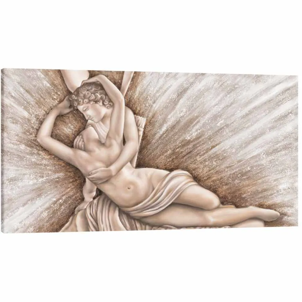 Gemälde auf Leinwand mit einem modernen Design handgefertigt in Italien Aurora