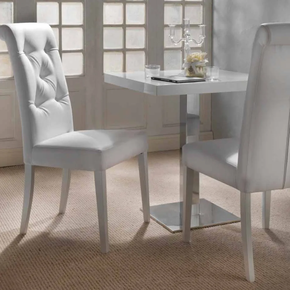 Gepolstert Stuhl in Capitonnè Finish - Diana