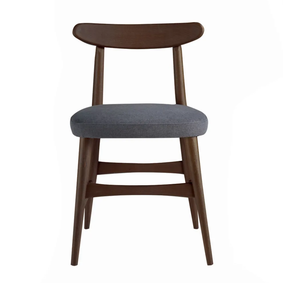 Gepolsterter Esszimmerstuhl aus Massivholz Made in Italy - Salicornia