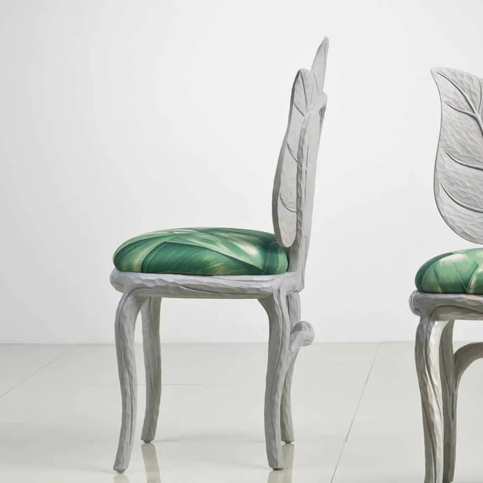 Gepolsterter Esszimmer Stuhl in modernem Design, made in Italy, Daniel