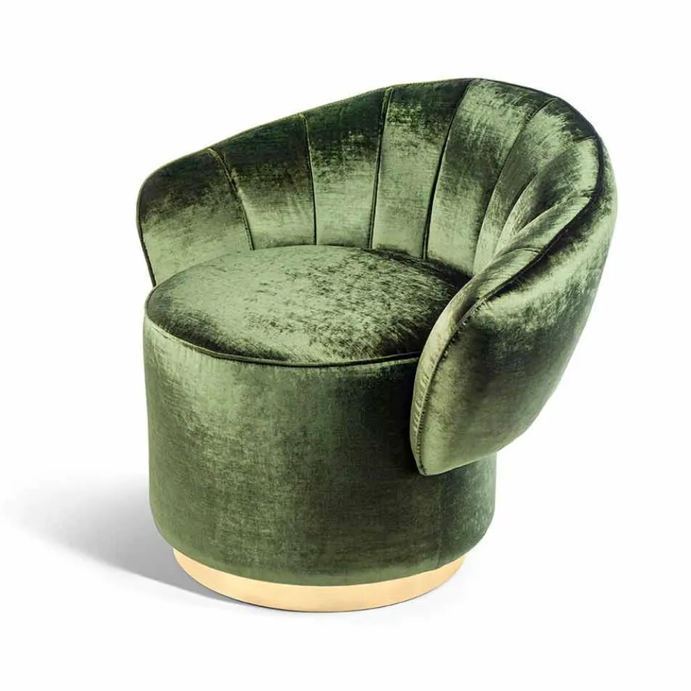 Gepolsterter Stoffsessel Belle, modernes Design